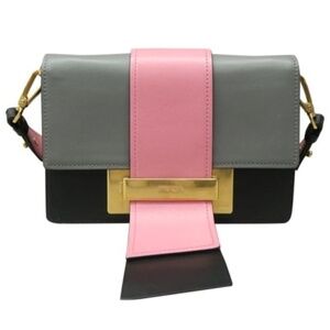 100% Authentic Prada Ribbon Mulitcolor Leather Shoulder Bag